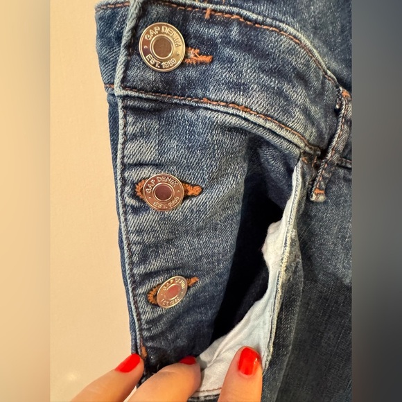 GAP Classic Denim maternity Overalls size small - Picture 5 of 8